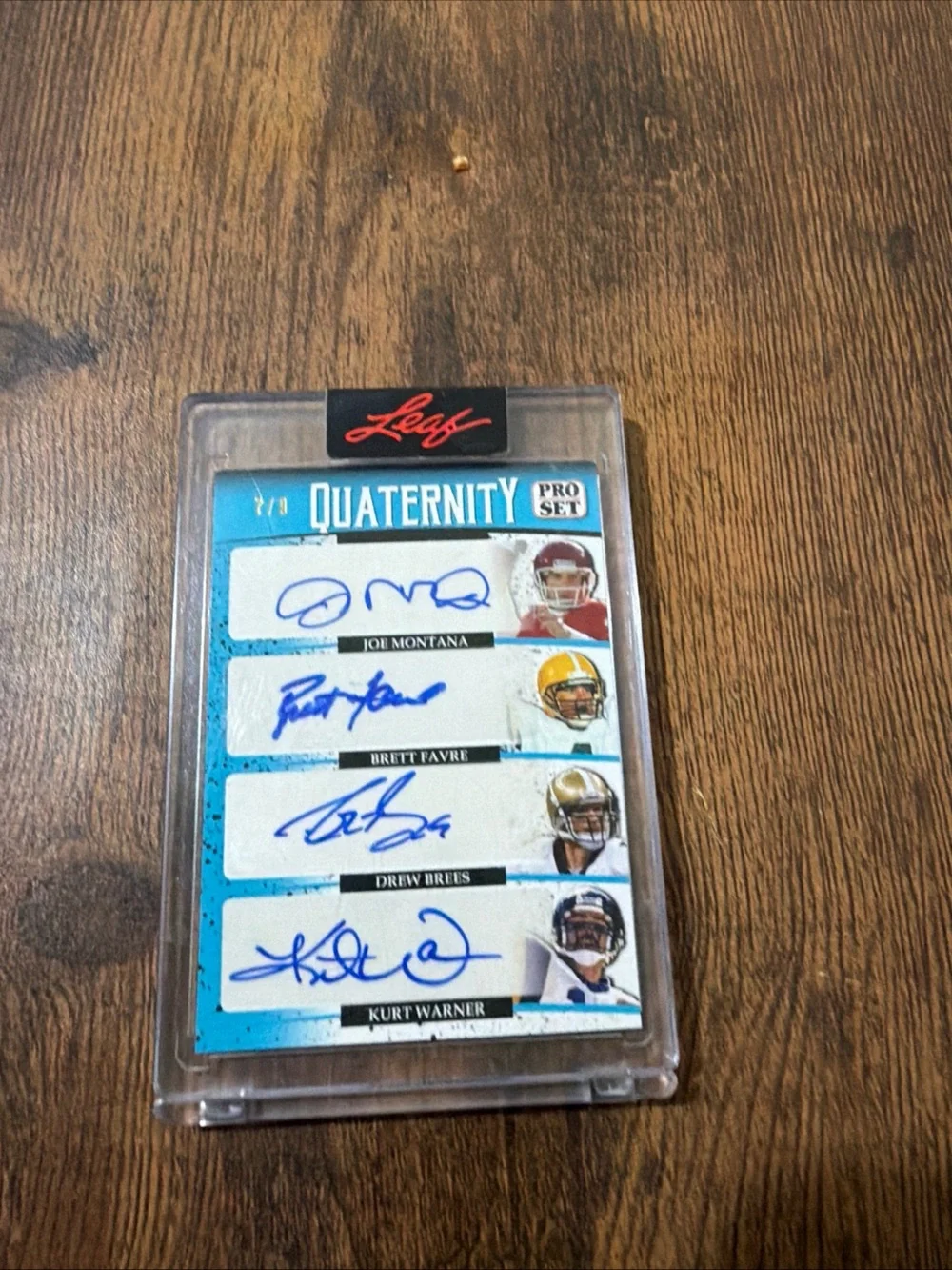 Quaternity Football Trading Card Holder - Clear